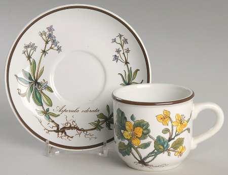 Botanica Flat Demitasse Cup & Saucer Set