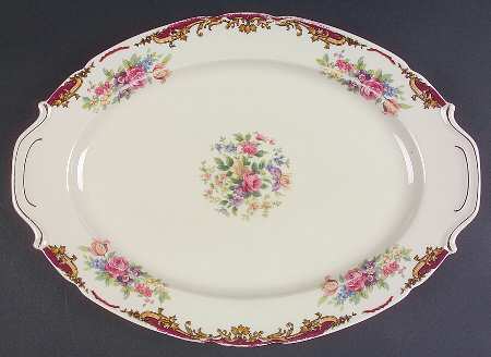 VIT129 15" Oval Serving Platter by Victoria (Czech)