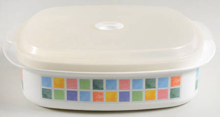 Twist Alea Limone 40 Oz Square Plastic Microwave Bowl w/Vent Lid