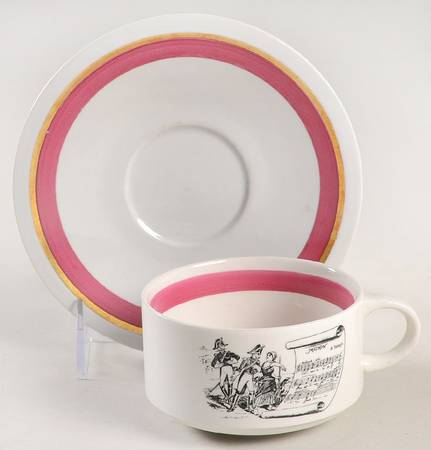 Opera Flat Cup & Saucer Set