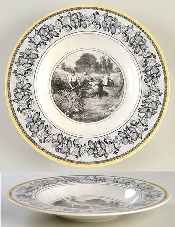 Audun Ferme Large Rim Soup Bowl