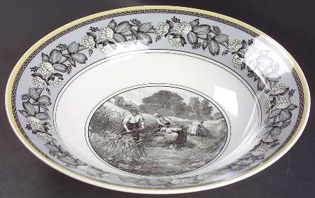 Audun Ferme 10" Shallow Round Bowl