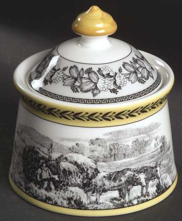 Audun Ferme Sugar Bowl & Lid