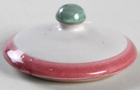Campagna Chicken (Red Border, Blue Dots) Lid for Sugar Bowl