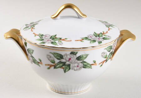 Camellia Sugar Bowl & Lid