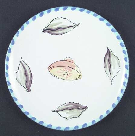 Seafood Buffet Luncheon Plate by Vietri (Italy)