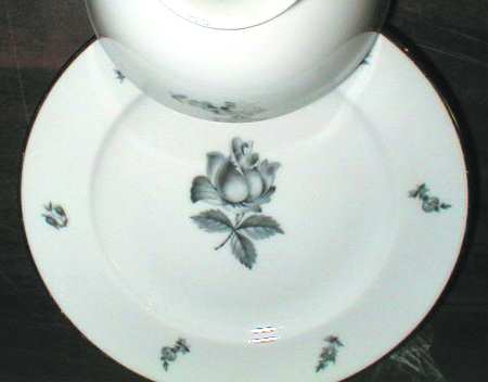 Midnight Rose Salad Plate by Vita Craft