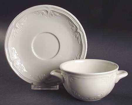 Cortina 2000 Flat Cream Soup Bowl & Saucer Set