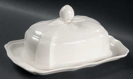 Chambord (White, Fine China) 1/4 Lb Covered Butter