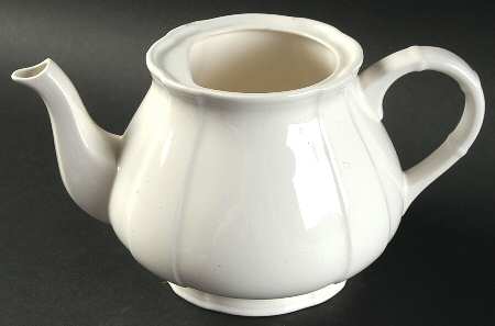 Chambord (White, Fine China) Teapot No Lid