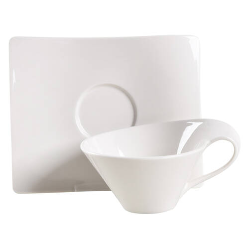 New Wave New Wave Caffe Flat Cup & Saucer Set