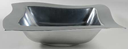 New Wave New Wave Caffe 13" Large Square Metal Salad Bowl
