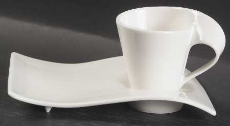 New Wave New Wave Caffe Espresso Plate Plate & Cup Set