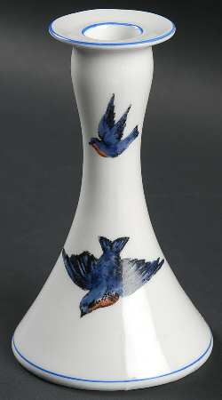 Blue Bird 5" Candlestick