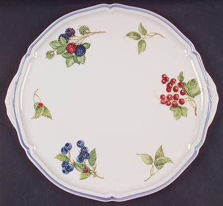 Cottage Handled Cake Plate