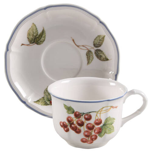 Cottage Breakfast Cup & Cream Soup Saucer Set