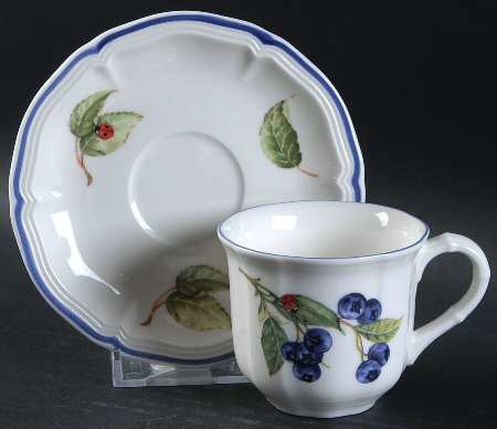 Cottage Flat Demitasse Cup & Saucer Set