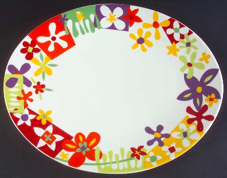 Puzzle 13" Oval Serving Platter