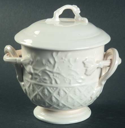 Classical Christmas Sugar Bowl & Lid