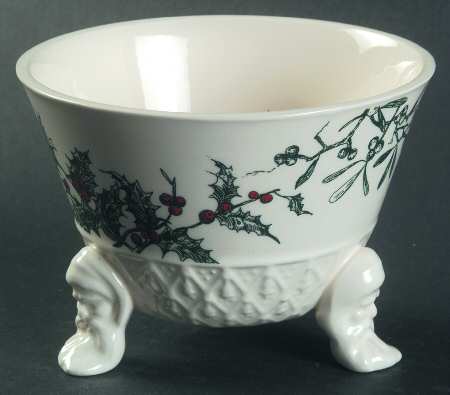 Classical Christmas 4" Footed Bowl