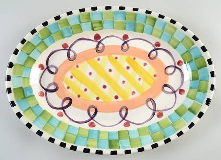 Razzle Dazzle 15" Oval Serving Platter