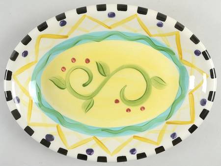 Razzle Dazzle 12" Oval Serving Bowl