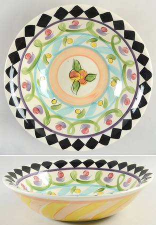 Razzle Dazzle 12" Large Salad Serving Bowl