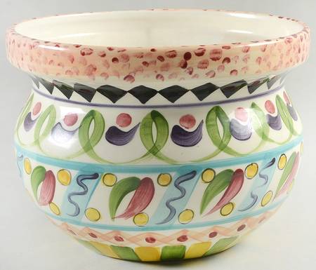 Razzle Dazzle Large Round Planter