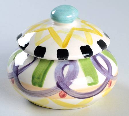 Razzle Dazzle Sugar Bowl & Lid