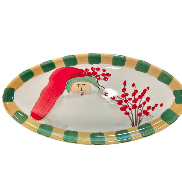 Old St Nick 10" Oval Serving Platter