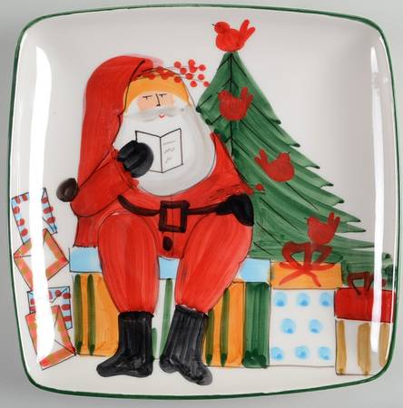 Old St Nick 13" Square Serving Platter