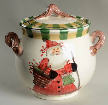 Old St Nick Cookie Jar & Lid
