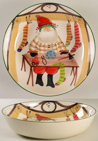 Old St Nick 13" Large Salad Serving Bowl