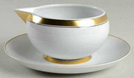 Domo Gold Gravy Boat & Underplate