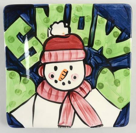 Tis the Season Square Salad Plate