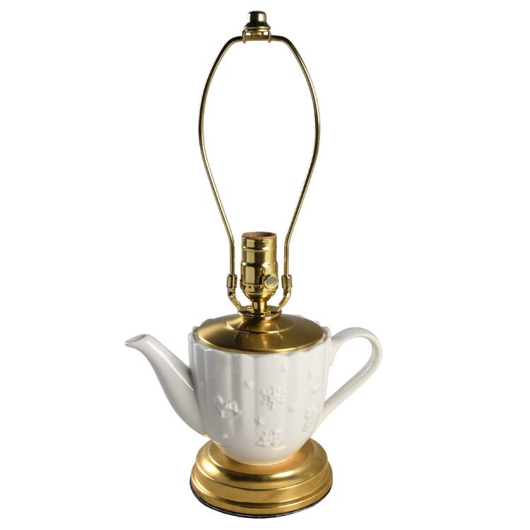 Toy's Delight 14 1/2"-15 1/8" Teapot Lamp No Shade  HC