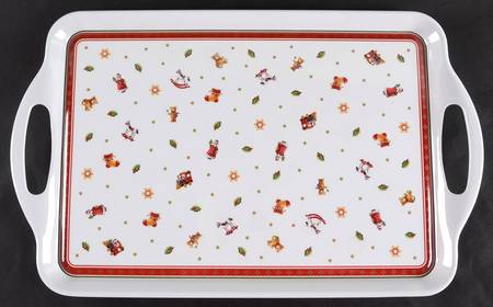 Toy's Delight 19" Rectangular Handled Serving Melamine Tray