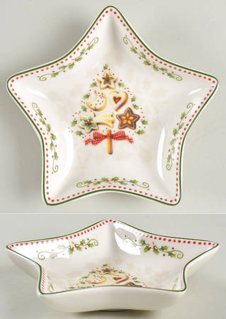 Winter Bakery Delight 5" Star Shaped Bowl