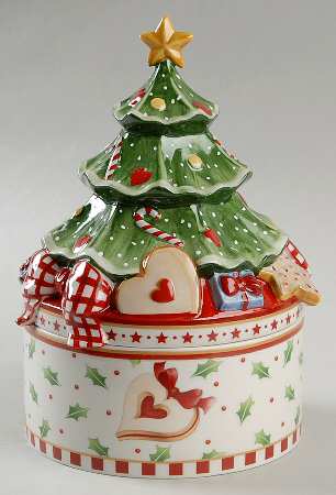 Winter Bakery Delight Figural Cookie Jar & Lid