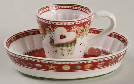 Winter Bakery Delight Cupcake Cup & Saucer