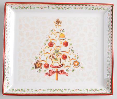 Winter Bakery Delight Rectangular Cake Tray