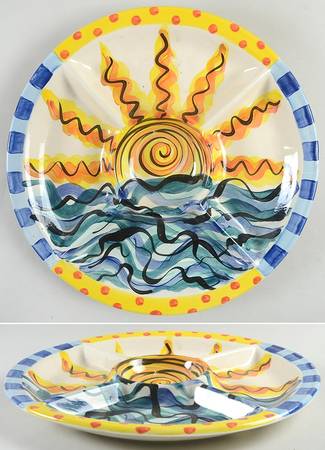 Splish Splash 1 Pc Round Chip and Dip (5 Section)