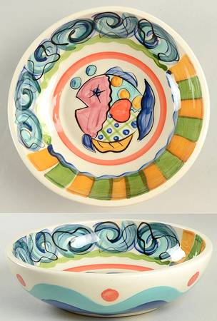 Splish Splash 8" Round Vegetable Bowl