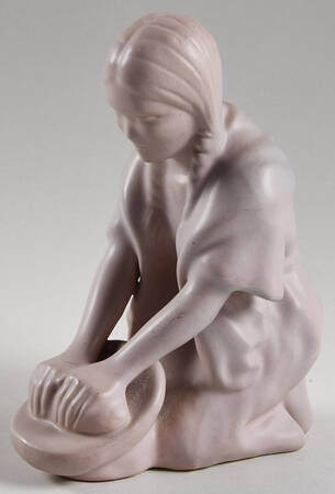 Art Pottery Woman Figurine