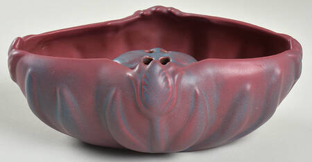 Art Pottery Tulip Bowl with Flower Frog
