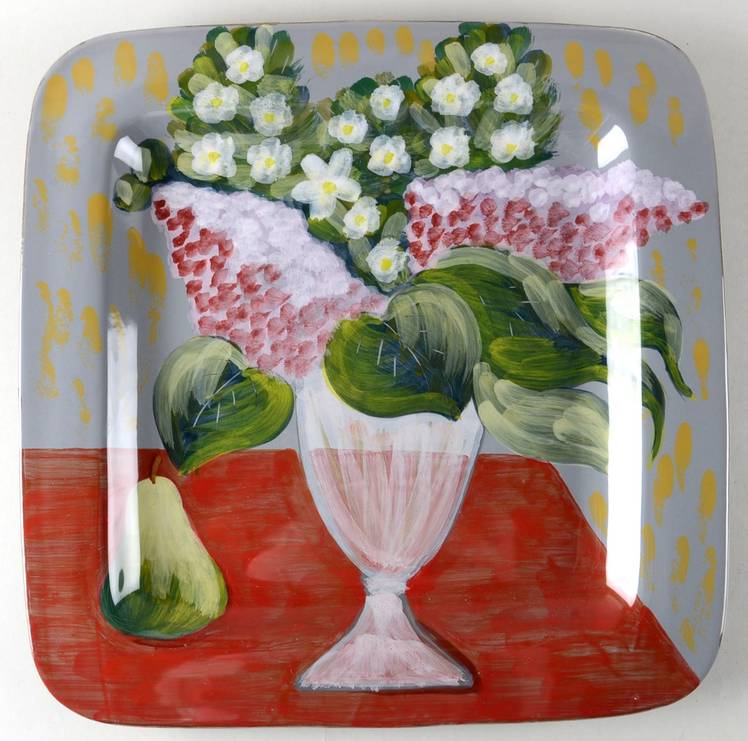 Hydrangea Square Wall Plate