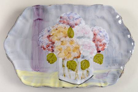 Hydrangea 10" Rectangular Tray