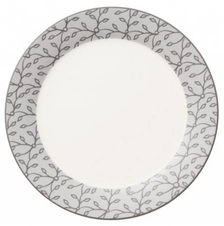 Caffe Club Floral Steam (Grey) Breakfast Plate