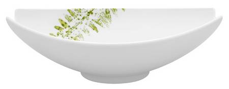 Foliage 14" Large Oval Salad Serving Bowl