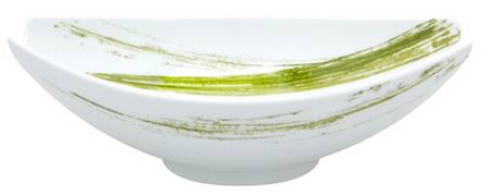 Foliage 11" Oval Salad Serving Bowl